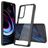 Mobigear Crystal Motorola Edge (2021) Hoesje Hardcase Backcover - Transparant / Zwart