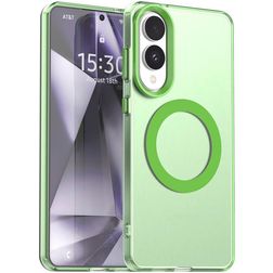 Mobigear Shockproof Samsung Galaxy S25 Edge MagSafe Hoesje Hardcase Backcover - Groen