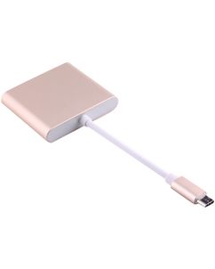 Mobigear USB-C naar HDMI / USB-A / USB-C Hub - Goud