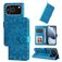 Mobigear Sunflower iPhone 17 Pro Hoesje Bookcase Portemonnee - Blauw