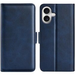 Mobigear Slim Magnet iPhone 17 Hoesje Bookcase Portemonnee - Donkerblauw