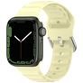 Mobigear Bumpy Siliconen Apple Watch Bandje Gespsluiting - 42/41/40/38 mm - Geel