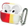 Mobigear Colors Apple AirPods 3 Hoesje Flexibel Siliconen - Wit / Rood / Geel