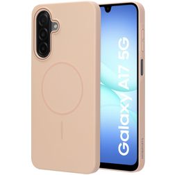 Mobiparts Slim Line Samsung Galaxy A17 MagSafe Hoesje Hardcase Backcover - Dune Sand