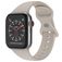 Mobigear Sport Dual Siliconen Apple Watch Bandje Druksluiting - 49/46/45/44 mm - Taupe