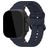 Mobilize Buckle Siliconen Apple Watch Bandje Gespsluiting - 42/41/40/38 mm - Blauw