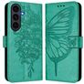 Mobigear Butterfly Samsung Galaxy S26 FE Hoesje Bookcase Portemonnee - Groen