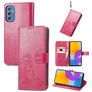 Mobigear Clover Samsung Galaxy M52 Hoesje Bookcase Portemonnee - Magenta