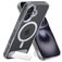 Mobiparts Hardcover Doorzichtig iPhone 16 MagSafe Hoesje Hardcase Backcover met Standaard - Transparant