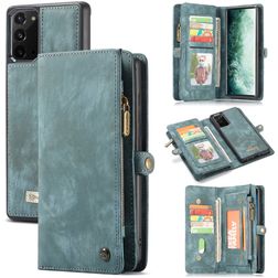 CaseMe 008 Samsung Galaxy Note 20 Hoesje Uitneembare 2in1 Bookcase Portemonnee - Blauw
