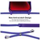 Mobigear Lanyard iPhone 15 Siliconen Hoesje met koord - Paars