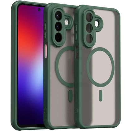 Mobigear Shockproof Samsung Galaxy A27 MagSafe Hoesje Hardcase Backcover - Groen