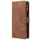 Mobigear Zipper Samsung Galaxy A71 Hoesje Bookcase Portemonnee - Bruin