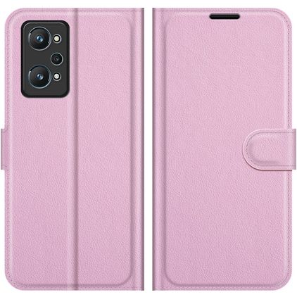 Mobigear Classic Realme GT Neo2 Hoesje Bookcase Portemonnee - Roze