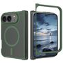 Mobigear Shockproof iPhone Duo MagSafe Hoesje Hardcase Backcover - Donkergroen