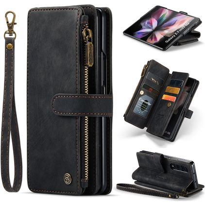 Caseme C30 Samsung Galaxy Z Fold 4 Hoesje Bookcase Portemonnee - Zwart