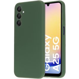 Mobiparts Samsung Galaxy A25 Siliconen Hoesje Backcover - Forest Green