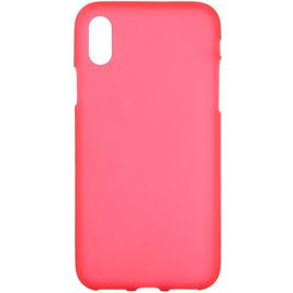 Mobigear Colors iPhone XS Max Hoesje Flexibel TPU Backcover - Rood Mobigear Colors iPhone XS Max Hoesje Flexibel TPU Backcover - Rood