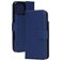 Mobiparts Wallet iPhone 16 Pro Max MagSafe Hoesje Echt Leer Bookcase Portemonnee - Blauw