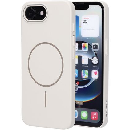 Mobiparts Slim Line iPhone 17e MagSafe Hoesje Hardcase Backcover - Off White