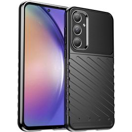 Mobigear Groove Samsung Galaxy A55 Hoesje Flexibel TPU Backcover - Zwart