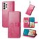 Mobigear Clover Samsung Galaxy A73 Hoesje Bookcase Portemonnee - Magenta