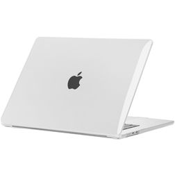 Mobigear Glossy MacBook Air 15 Inch (2023-2025) Hoes Hardshell Laptopcover MacBook Case - Transparant - Model A2941 / A3114 / A3241