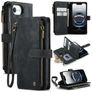 CaseMe C30 iPhone 16e Hoesje Bookcase Portemonnee - Zwart