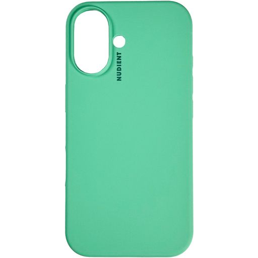 Nudient Base iPhone 16 Plus Siliconen Hoesje Backcover - Mint Green