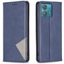Mobigear Rhombus Slim Motorola Edge 40 Neo Hoesje Bookcase - Blauw