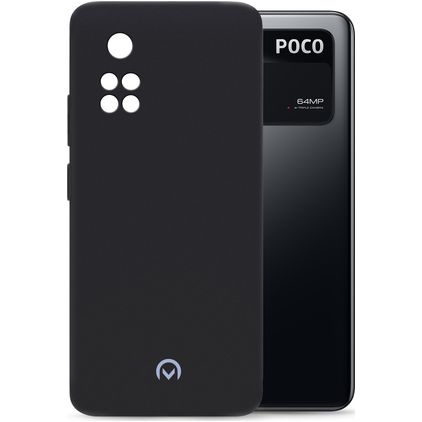 Mobilize Rubber Gelly POCO M4 Pro 4G Hoesje Flexibel TPU Backcover - Matt Black