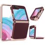 Mobigear Non-slip Armor Samsung Galaxy Z Flip 5 Hoesje Hardcase Backcover Shockproof - Rood