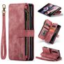 Caseme C30 Samsung Galaxy Z Fold 4 Hoesje Bookcase Portemonnee - Rood