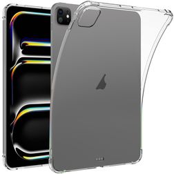 Mobigear Cushion iPad Pro 11 Inch (2025) Hoes Flexibel TPU Backcover - Transparant