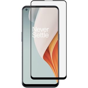 Mobigear Premium OnePlus Nord N100 Glazen Screenprotector - Case Friendly - Zwart