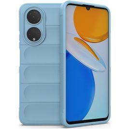 Mobigear Bumpy HONOR X7 Hoesje Flexibel TPU Backcover - Blauw