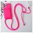 Mobigear Lanyard Card iPhone 15 Pro Siliconen Hoesje met koord en Pasjeshouder - Magenta
