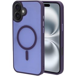 Mobiparts Hardcover iPhone 16 Plus MagSafe Hoesje Hardcase Backcover - Satin Purple
