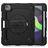 Mobigear SureGrip Xtreme iPad Air 5 (2022) Hoes Hard kunststof / Siliconen Backcover + Stylus Houder + Schouderband + Standaard - Zwart