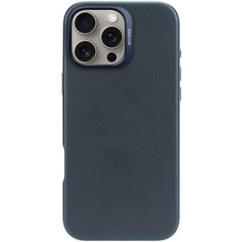 Decoded iPhone 16 Pro Max MagSafe Hoesje Echt Leer Backcover - Marineblauw