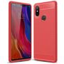 Mobigear Brushed Slim Xiaomi Mi 8 SE Hoesje Flexibel TPU Backcover - Rood
