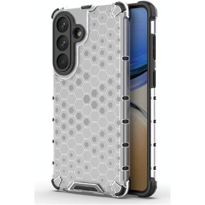 Mobigear Honeycomb Samsung Galaxy S26 Plus Hoesje Hardcase Backcover Shockproof - Wit