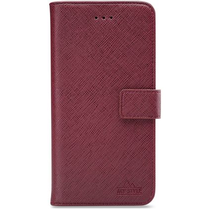 My Style Flex Wallet iPhone 14 Hoesje Bookcase Portemonnee - Bordeaux