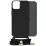Mobilize Lanyard Gelly iPhone 15 Plus Flexibel TPU Hoesje met koord - Zwart