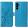 Mobigear Flowers Samsung Galaxy A16 Hoesje Bookcase Portemonnee - Blauw