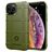 Mobigear Rugged Shield iPhone 12 Hoesje Flexibel TPU Backcover Shockproof - Groen