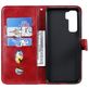 Mobigear Zipper Huawei P40 Lite 5G Hoesje Bookcase Portemonnee - Rood