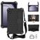 Mobigear HexStrap Samsung Galaxy Tab A9 (2023) Hoes EVA Schuim Backcover + Schouderband - Zwart