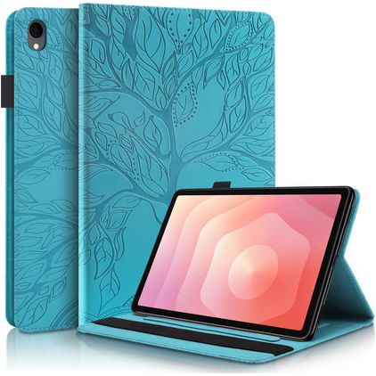 Mobigear Tree Samsung Galaxy Tab S11 Hoes Bookcase + Stylus Houder - Blauw