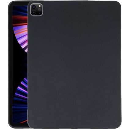 Mobigear Basics Dunne iPad Pro 12.9 Inch (2021) Hoes Flexibel TPU Backcover - Zwart